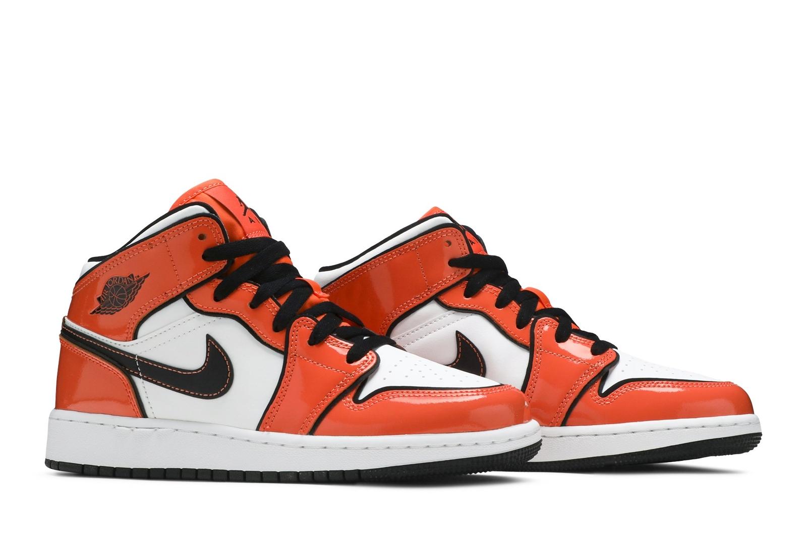 Air  Jordan 1 Mid SE GS Turf Orange BQ6931-802 38.5