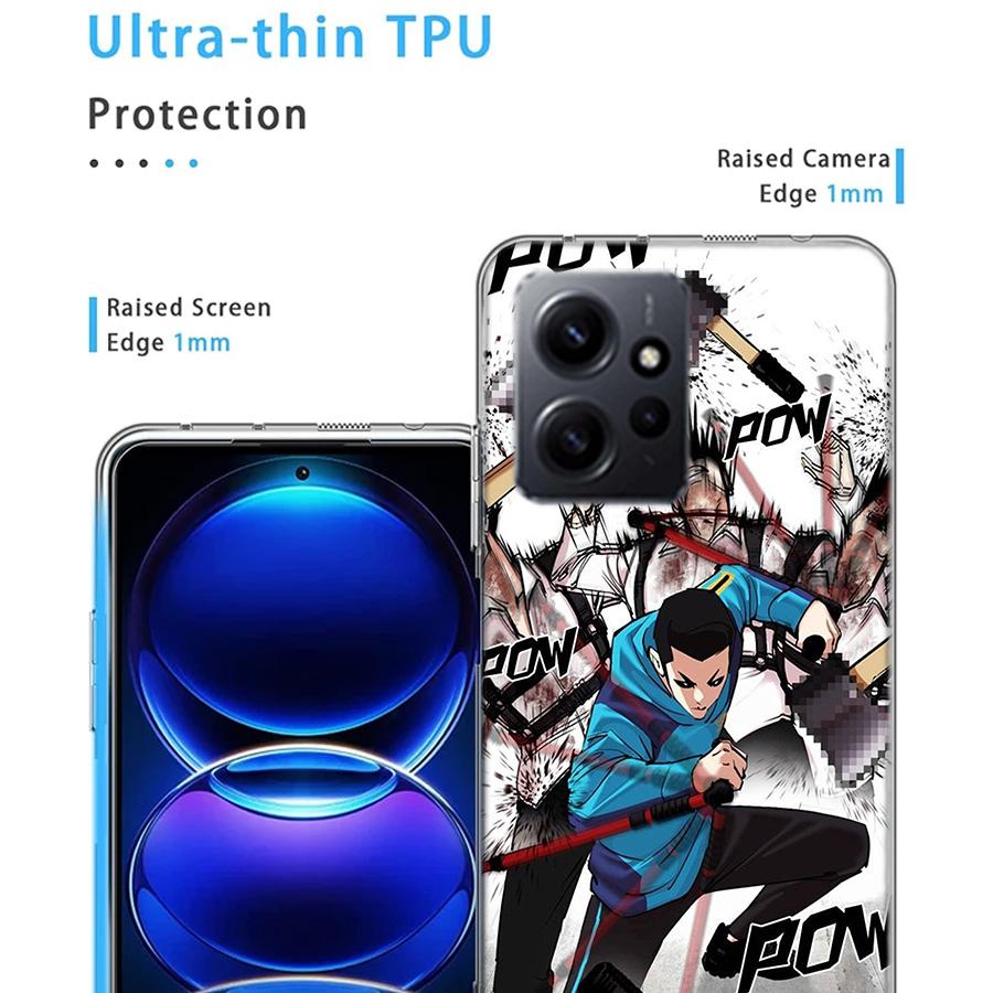 Jonggun  Lookism Phone Case For Redmi Note 14 15 Pro 5G 13 12 Pro Plus 11 11T 11E 11S 10 Pro 10S 9 9S Cover Cell Clear TPU Capa