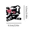 Sweet Cool Girls Acrylic Keychain Hook Pink Black Hanging Decoration For Bag Pendant Doll Toy Holder Personalized Pendant Gift