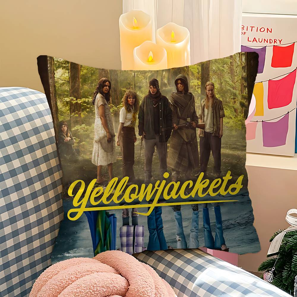 Psychological Horror Series Yellowjackets Pillow Gift Home Office Decoration Pillow Bedroom Sofa Car Cushion CoverPillow Case