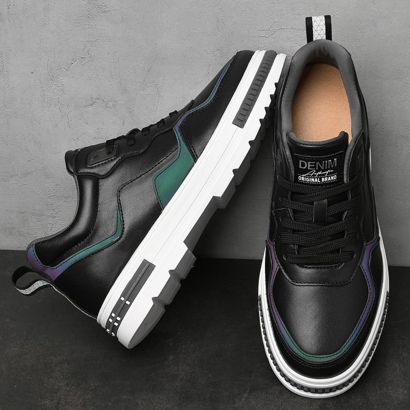 Fashion Color Matching Men Sneakers New Trendy Male Vulcanize Shoes Versatile Non-slip Sports Footwear Luxury Brand Skate Shoes Trainers