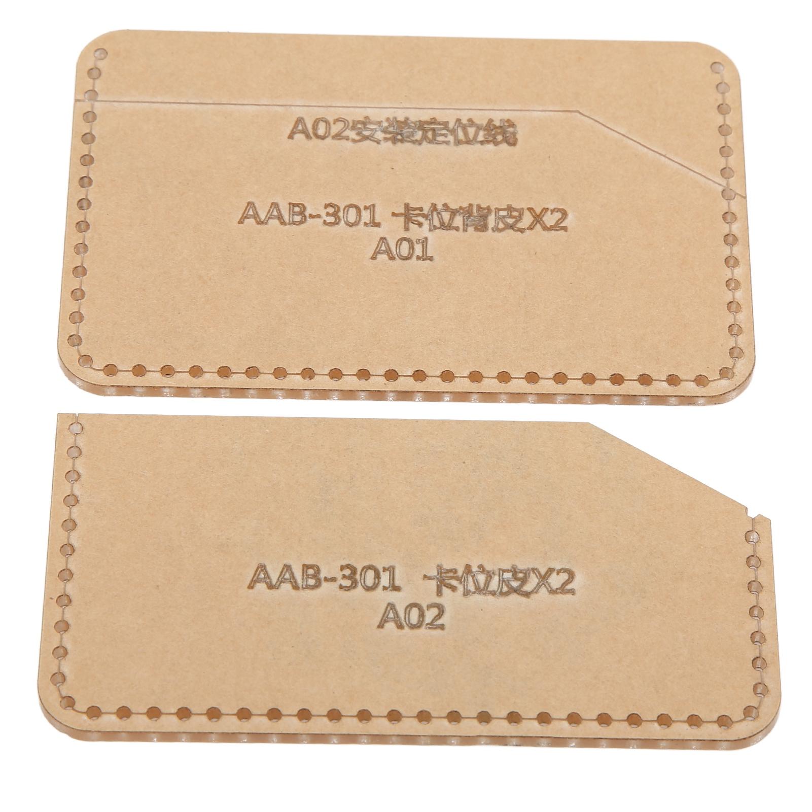 

Acrylic Template DIY Hand Made Leather Card Holder Access Control Certificate Set Template