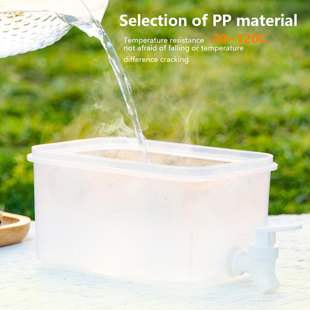 3.5/10L Cold Water Pitcher Fridge Beverage Dispenser with Spigot BPA-Free Iced Juice Jug Refrigerator Cold Water Kettle for Home