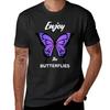 Enjoy the Butterflies TShirt Graphic Tee Shirt Custom Shirt Man Clothes Men Clothings