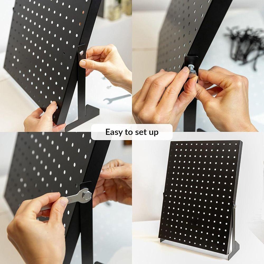 1Set Iron Jewelry Stand Holder Metal Perforated Panel Nail Board New Display Shelves