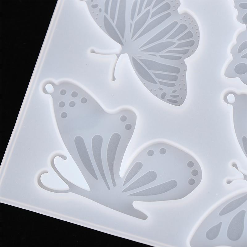 1τμχ Καλούπι Σιλικόνης Πεταλούδας DIY Μπρελόκ Καλούπι Σταγόνας για Σκουλαρίκια Εργαλεία Κατασκευής Κοσμημάτων Χειροποίητο Κρεμαστό Σιλικόνης Καλούπι για Ρητίνη Εποξειδική