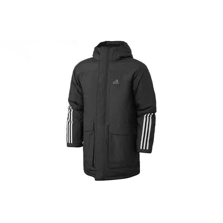 Мужская пуховая куртка Adidas Черно-серая GE9998 S