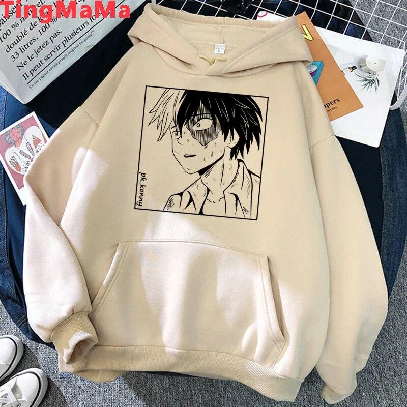 My Hero Academia Shoto Todoroki hoodies Unisex y2k aesthetic printed Korea 2021 Unisex pullover 2021 Unisex Hoodie