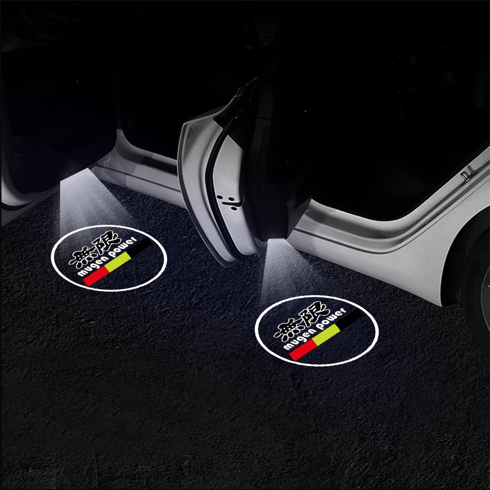 Car Door Projector LED Lights HD Welcome Lamp Accessories For Honda Civic Accord Vezel Fit CR-V City CRZ Jazz HRV Typer Odyssey