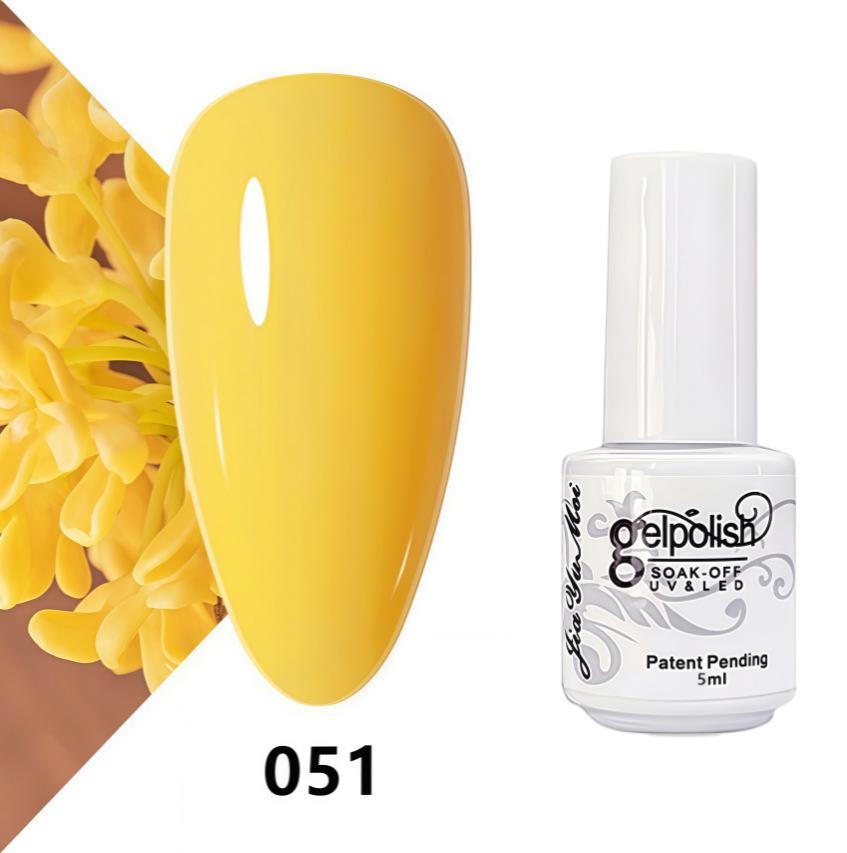 GELPOLISH Nail Art Set: Base, Top Coat, Transparent & White Gel Polishes
