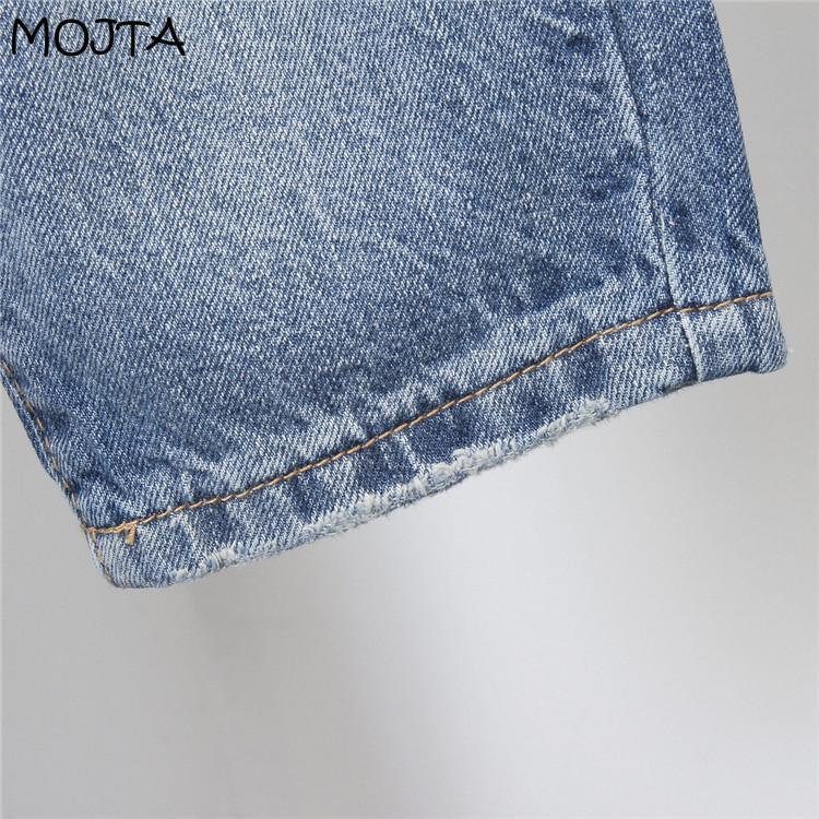 High Women Waist Fit Slim Ladies Jeans Casual Hole Denim Harem Pants Oversized Trousers Streetwear Cropped Pants Plus Size