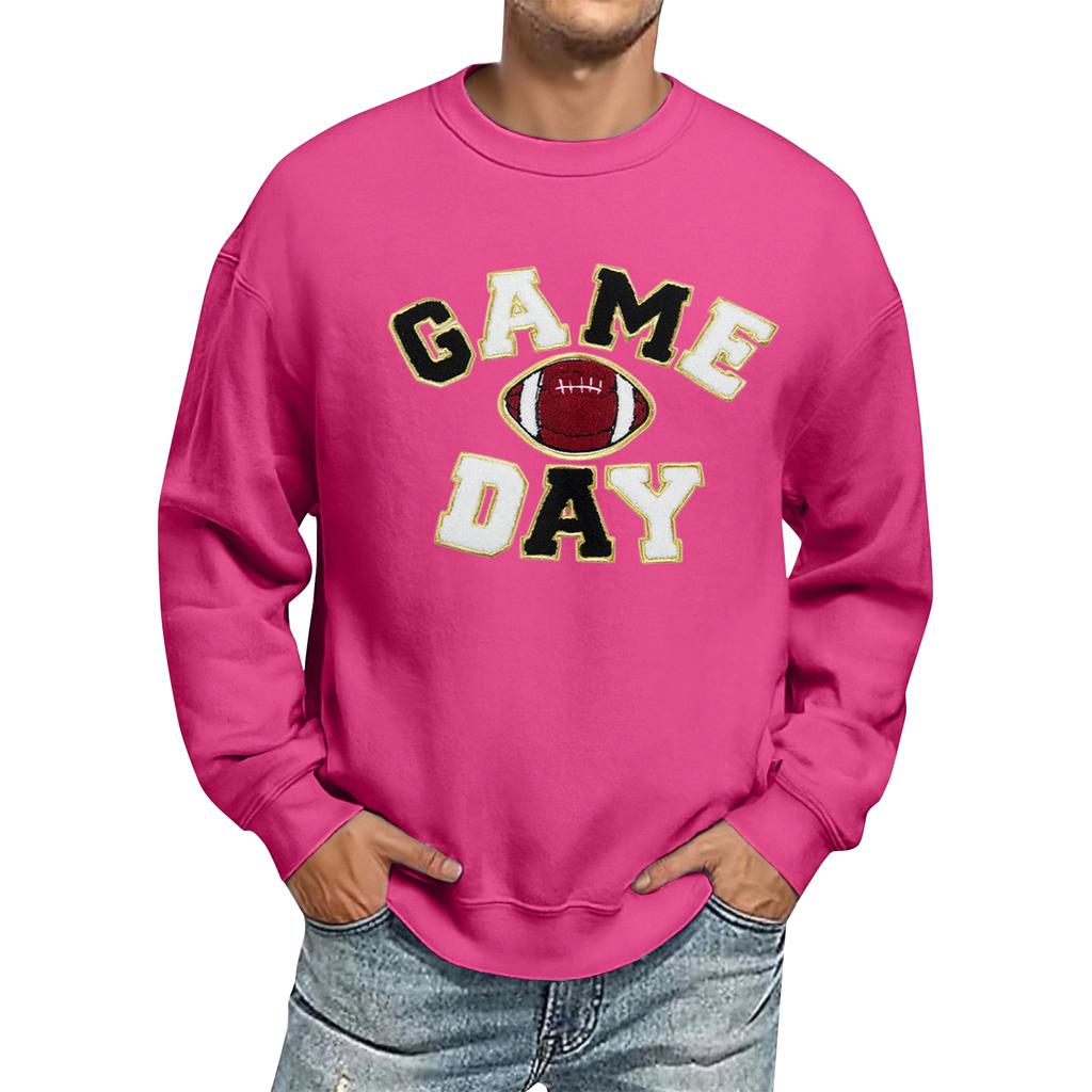 Men's Oversized Long Sleeve Crewneck Sweatshirt Casual Loose
