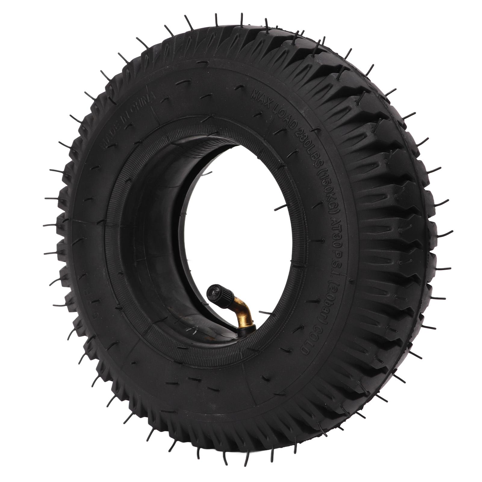 

Rubber Pneumatic Tire Replacement Inflatable Inner Outer Tyres for Trolley Lawn Mower Curved Nozzle