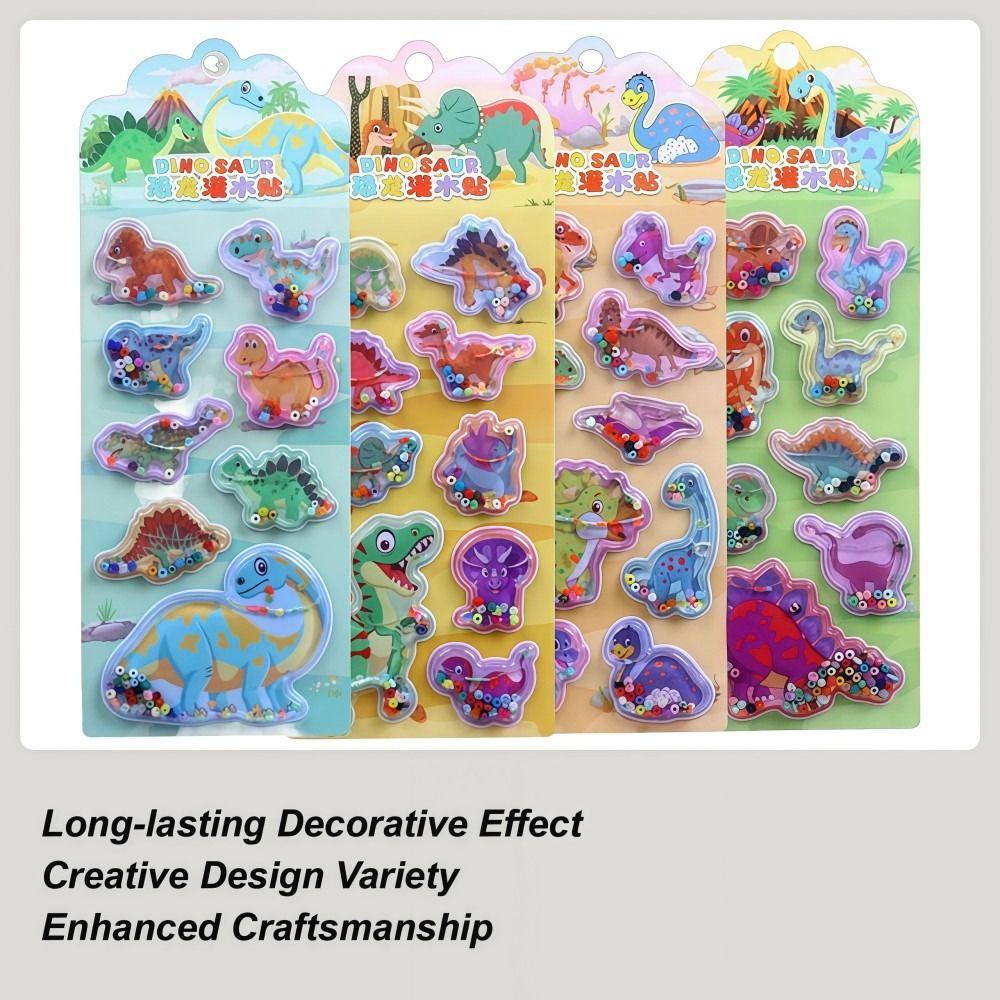 Water Cup Decoration Sparkly Dino Decor Decals DIY Decoration Sticker  DIY Crafts