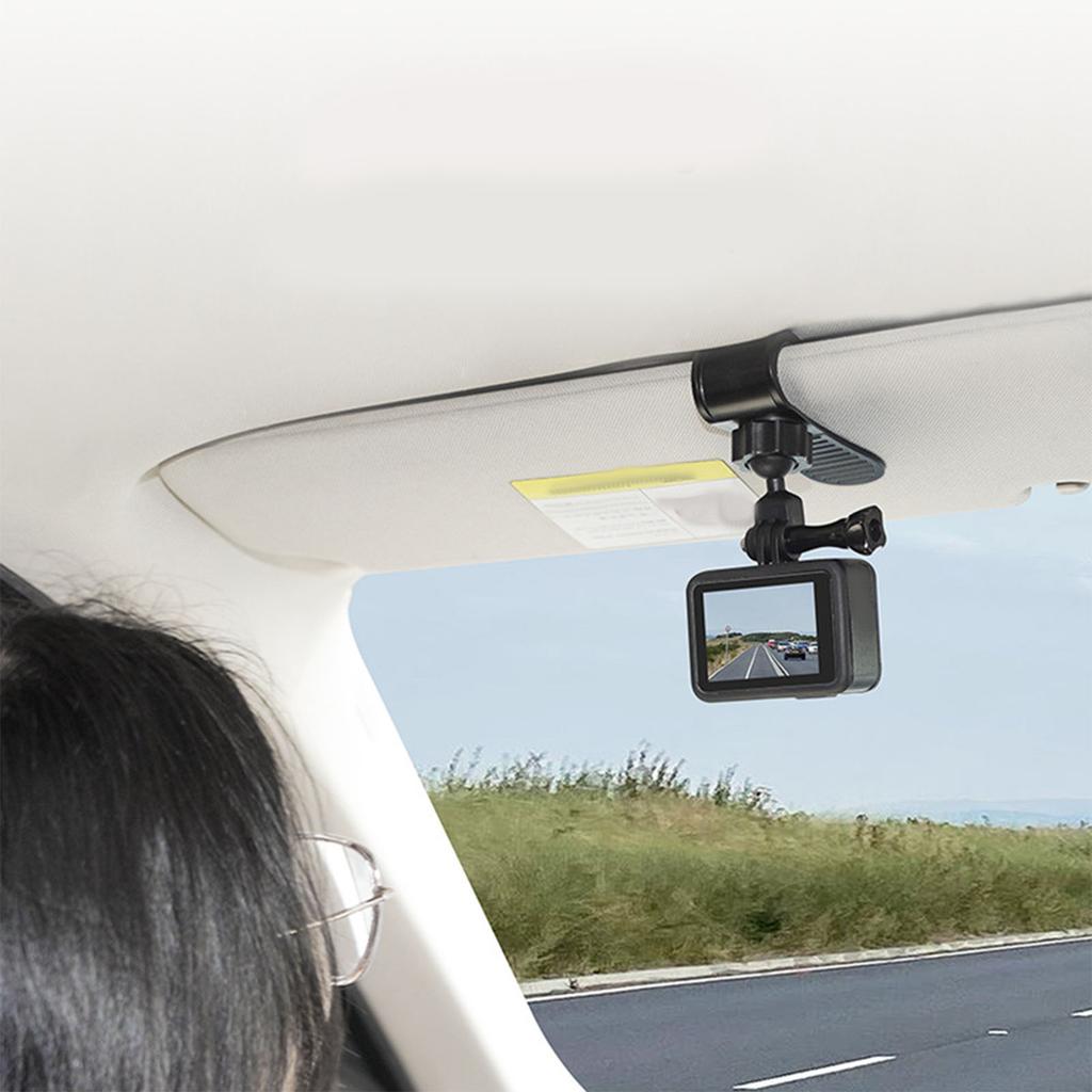 Support de fixation pour pare-soleil de voiture compatible avec la caméra Osmo Pocket 3. Clip de fixation pour pare-soleil de voiture.