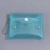 1Pcs Mini Pvc Clear Card Holder Keychain Glitter Transparent Coin Purse Snap Button Wallet For Earphone Jewelry Daily Storage