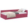 Corner Bed Frame with Headboard Burgundy 80 Cm X 200 Cm Velvet