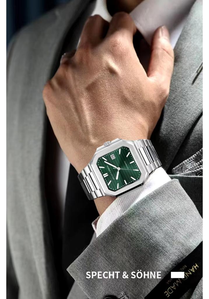 2026 Specht & Söhne New Fashion Luxury Cubic 5821 Mechanical Watch For Men Sapphire Crystal Automatic Watch 50M Waterproof 41MM