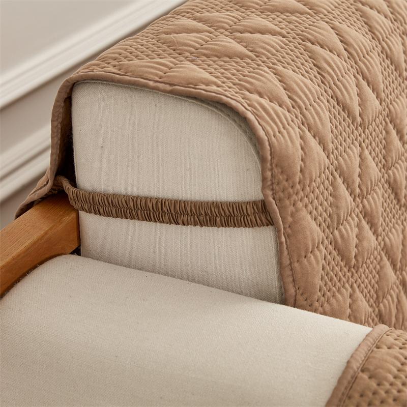 Solid Color Sofa Cover High Quality Non -Slip Sofa Armchair Cover Washable Couch Slipcovers Kids Dog Pet Sofa Mat