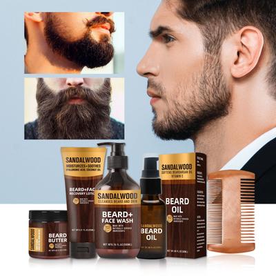 Men's Beard Care Kit Moisturizing Spray Beard Growth Care Beard Thickening Liquid 200ml