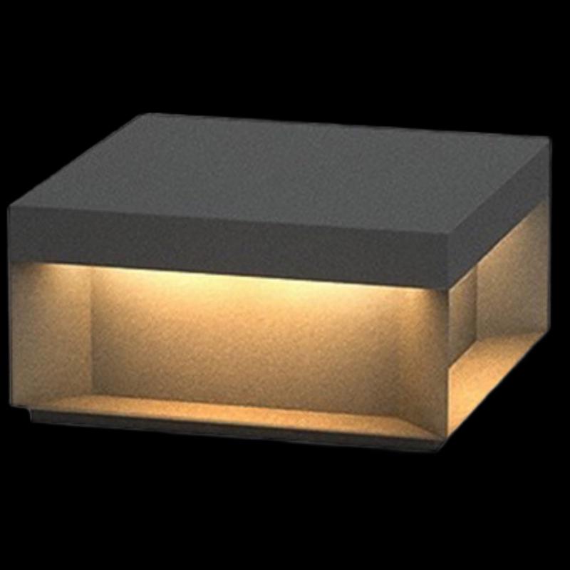 Modern Minimalist Outdoor Solar Garden Pillar Light