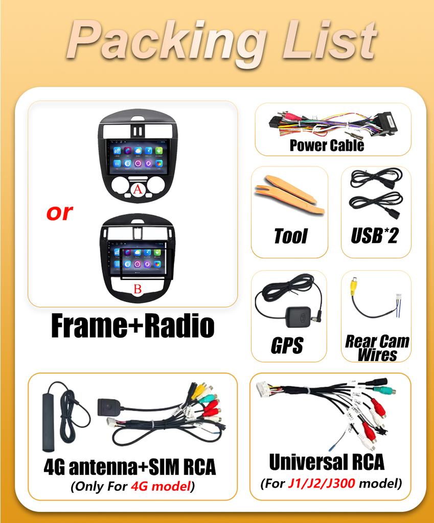 Android 16 Carplay For Nissan Pulsar C13 Hatchback 2013 2014 2015 - 2018 Car Radio Video BT Touch Screen GPS Navigation DSP 2k