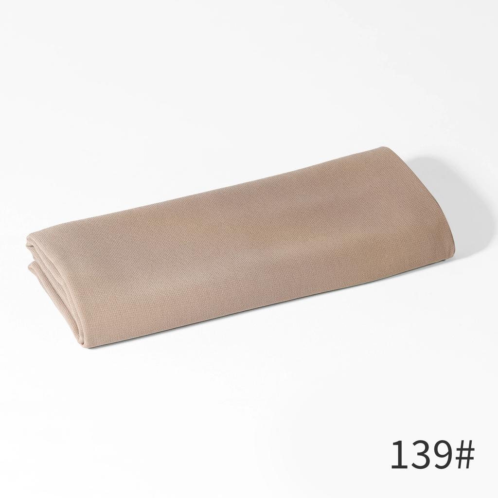 - New Monochrome Pearl Chiffon Bubble Towel Women'S Scarf Long Scarf Windproof And Sand-Proof Four-Season Scarf