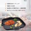 30cm Square BBQ Grill Plate - Lightweight, Direct Flame, Multifunctional Cast Iron Grill - Easy to Clean, Compatible with Gas Stoves and Portable Gas