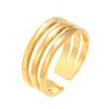 European & American Fashion Adjustable Stainless Steel Ring for Women - Versatile Ins Xiaohongshu Style