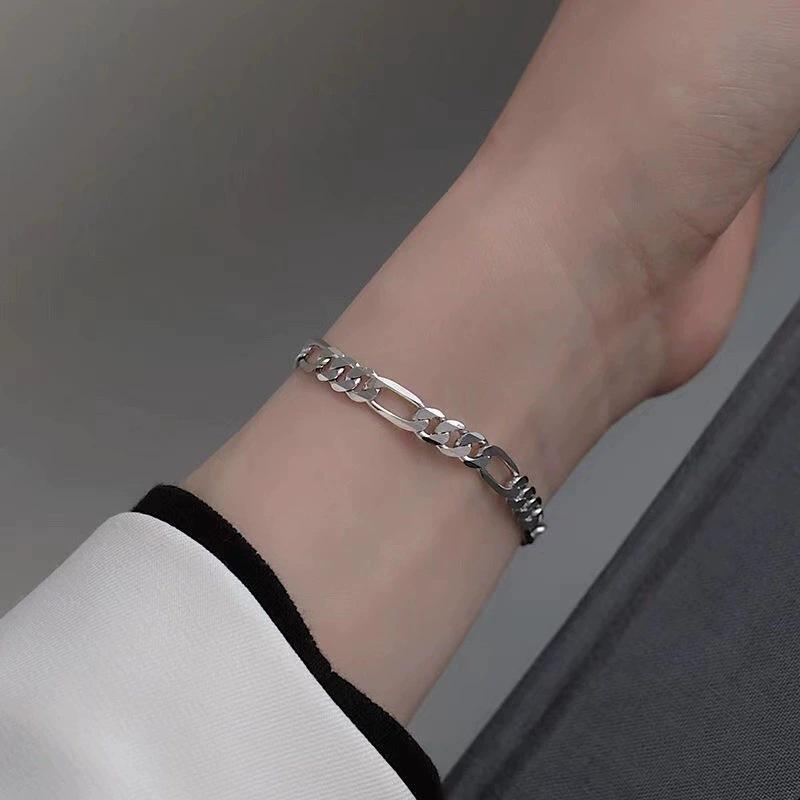 Titanium Steel Washable Cuban Bracelet - Unisex Trendy Hip-Hop Style