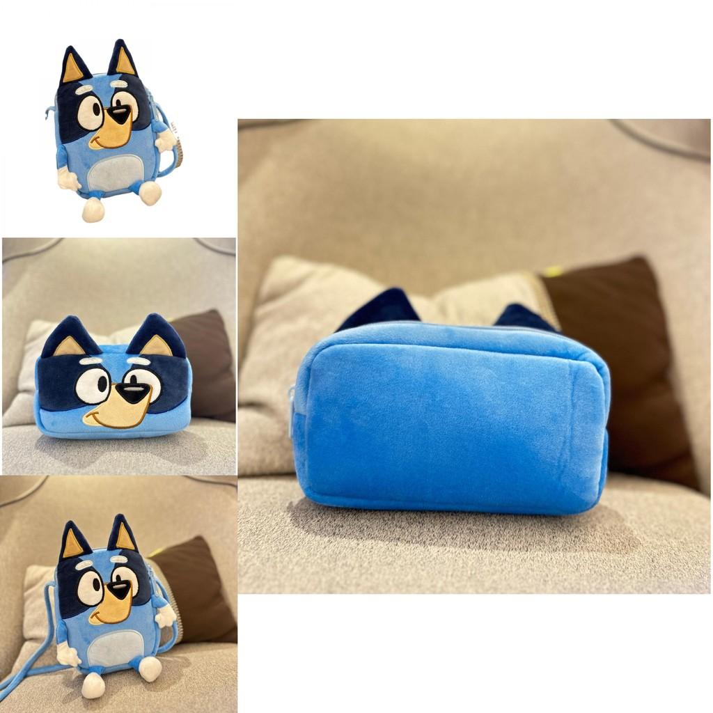 Adorabile Borsa a Tracolla in Peluche Blu e Giallo per Bambini Elegante Borsa a Tracolla in Velluto