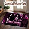 Custom Name Crystal Velvet Rug,Tokio Hotel Comfortable Anti Slip Floor Mat For Room Decoration