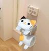 Rollenpapierhalter, Katze Plüschtier, Toilettenpapierhülle, Toilettendeckel, Waren, diverse Waren, Katze, Plüschtierhülle, niedlich, Katze, Mike