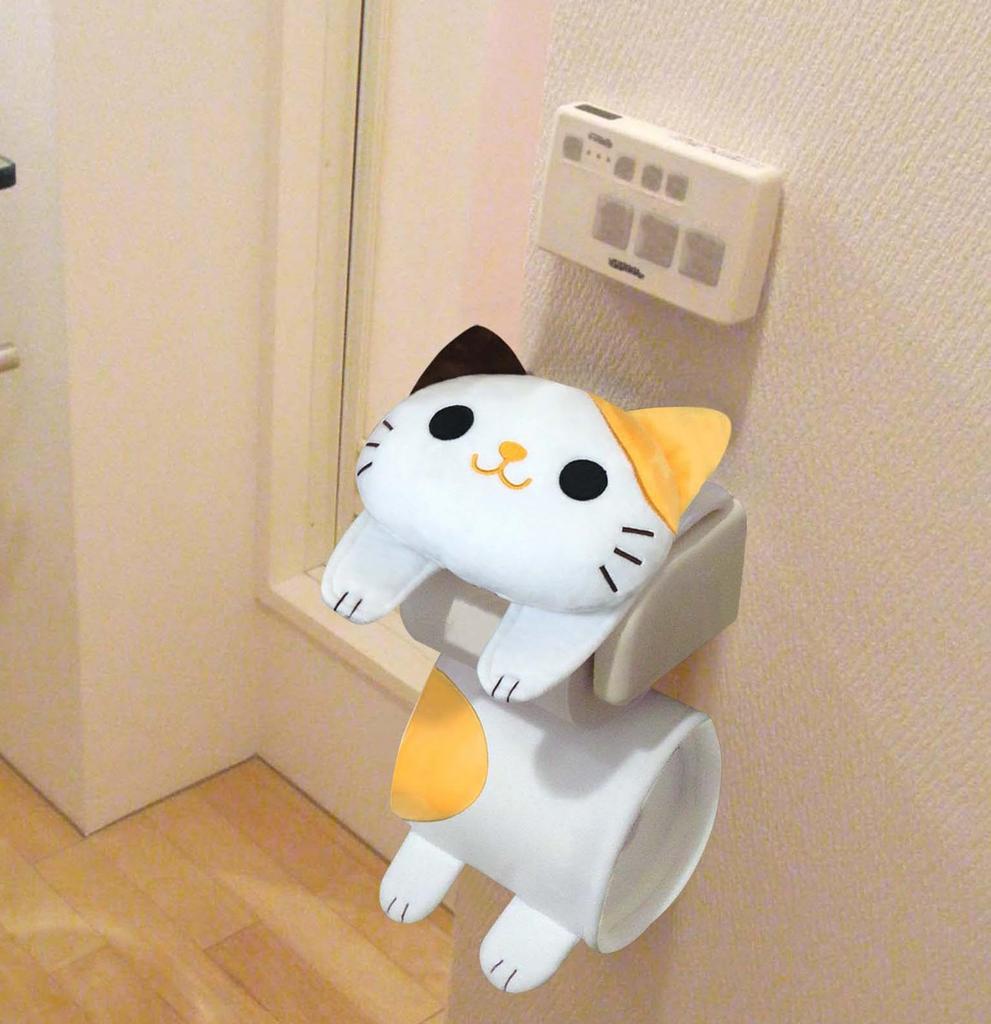 Rollenpapierhalter, Katze Plüschtier, Toilettenpapierhülle, Toilettendeckel, Waren, diverse Waren, Katze, Plüschtierhülle, niedlich, Katze, Mike