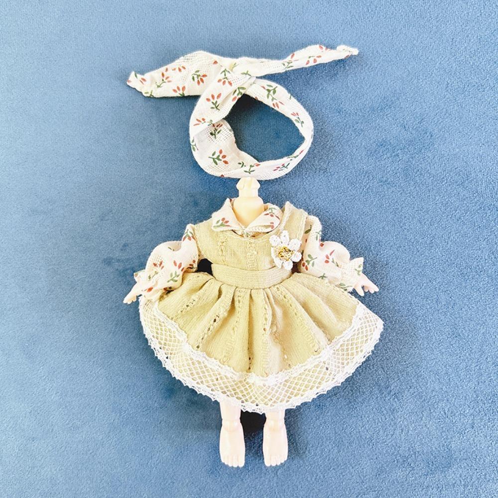 Dress Uniform Ob11 Doll Clothes Skirt Bjd Doll DIY Dress Beautiful Doll Outfit Childrens