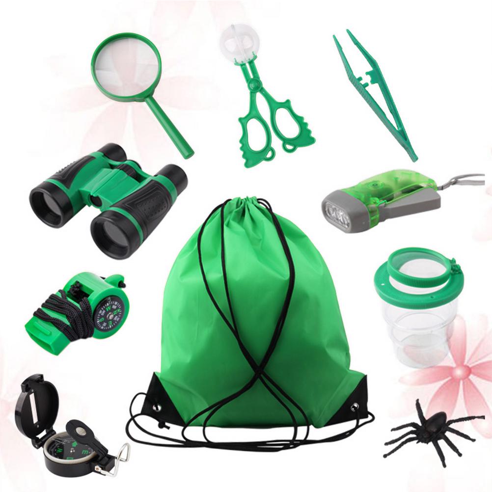 1 Set Explorating Toys Plastic Educational Safe Bag Whistles Tweezer for Pupils Children