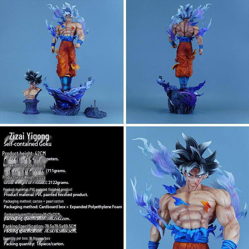 Ultra Instinct Goku Double-Headed Sculpture [Limited Edition] Dragon Ball GK Model Figure Ornament
