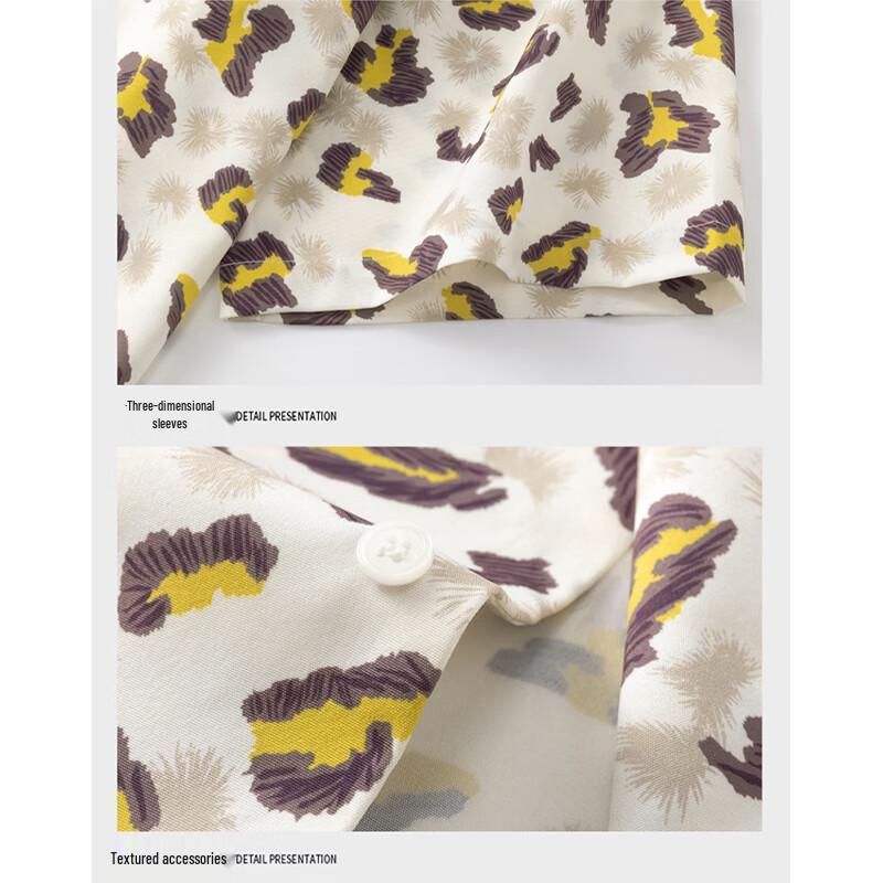 Snoopy Men's Short Sleeve Lapel Casual Shirt