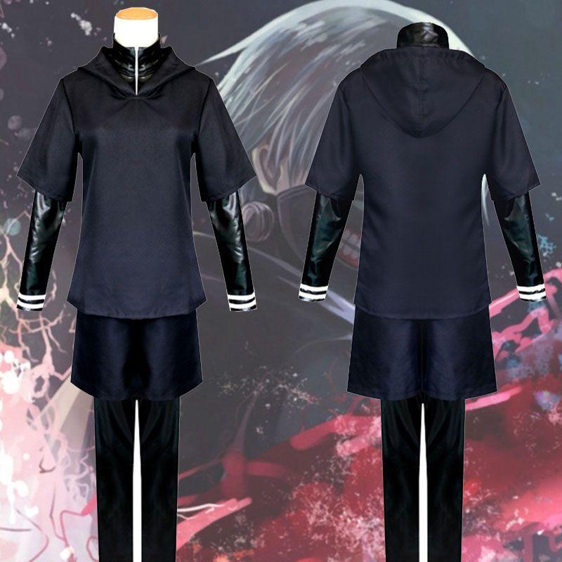 Stylish Tokyo Ghoul Kaneki Ken Full Outfit Costume Featuring Perfect Stitches And Durable Materials For Any Occasion