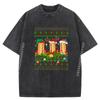 Hot Dog Dish Lover Xmas Santa Ugly Hot Dog Christmas Thanksgiving Christmas Hallothanksmas Washed Tops T Shirt T Shirt