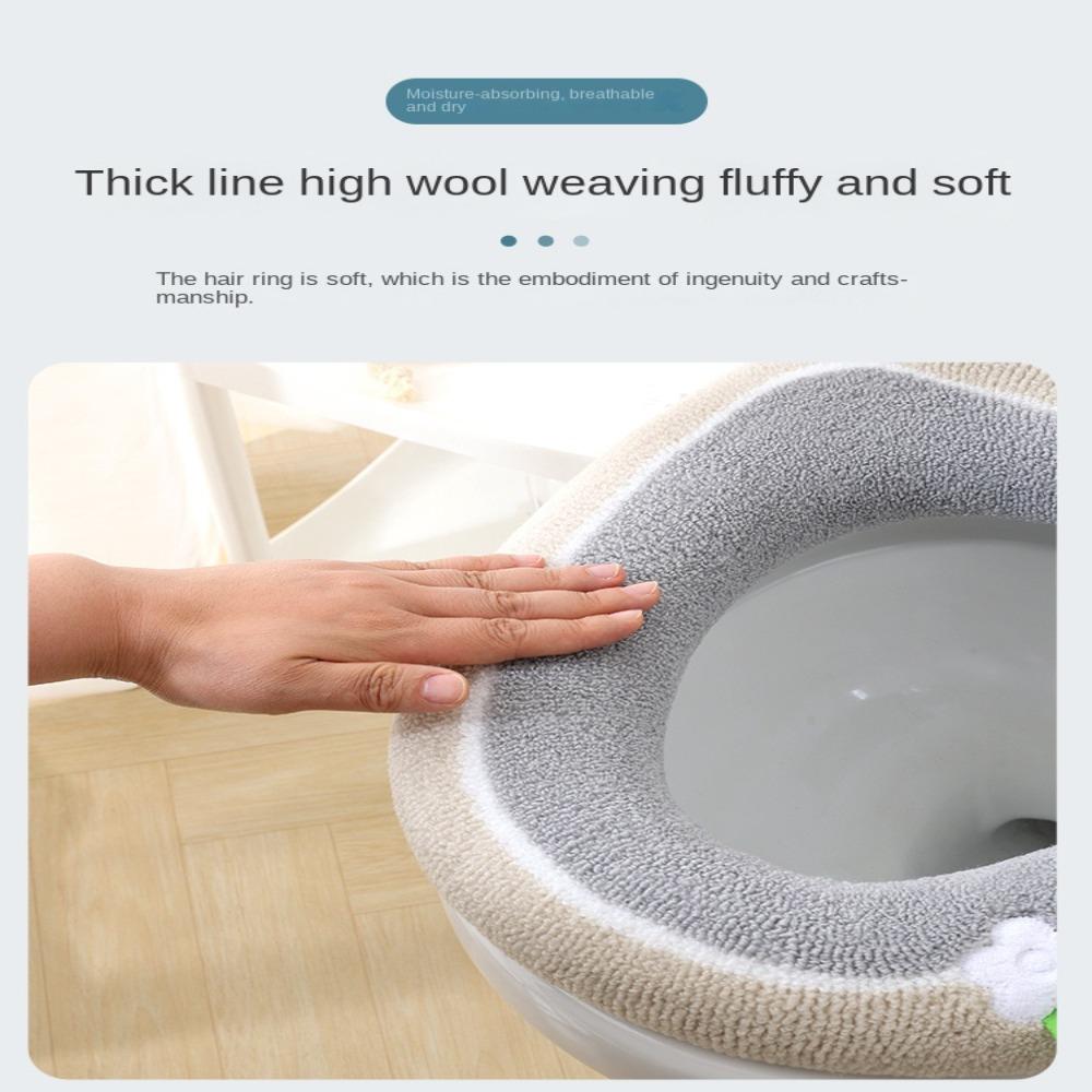 Warm WC Ring Mat Universal Toilet Mat Pad Protective Sleeve Toilet Cover Cushion  Home Bathroom