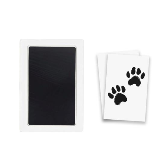 Tintenloses Pfotenabdruck-Set Sauberes Stempelkissen und Abdruckkarten Kein Schmutz Haustier Pfotenstempelkissen für Hunde und Katzen Baby Fußabdruck Andenken