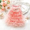 Dog Sling Cake Skirt Clothes Summer Thin Cat Princess Skirt Lace Star Wedding Dress Small Dog Teddy Pet Puppy Clothes