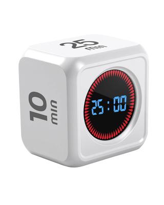 JMN Digital Pomodoro Timer, Built-in 5/10/25/45 Minute Preset Times, Visual Time-sensing Timer with Gravity Sensor, Silent Mode, a Useful Tool for Stu