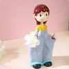 Cute Desktop Pen Cup Gift Idea Girl Figure Holder Multifunction Creative Office Desk for