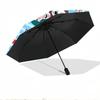 Labubu Print Automatic Open Close Umbrella, Portable Foldable Umbrella, for Outdoor Commute Camping Trip, Ideal Birthday Gift
