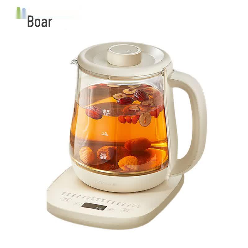 Bear Smart Electric Glass Wellness Kettle CN plug (adapter included)