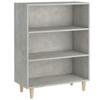 812244 vidaXL Buffet Gris béton 69,5x32,5x90 cm Bois d'ingénierie