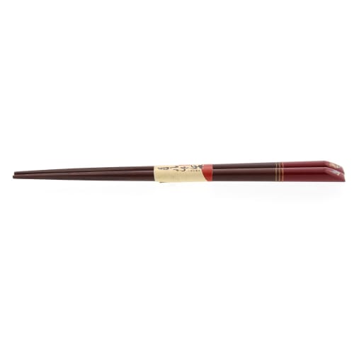Ishida Japanese Chopsticks, Shell Craft, Abalone, Rabbit Design, Natural Wood, Lacquered, 20.5cm, Vermilion, 11172-0