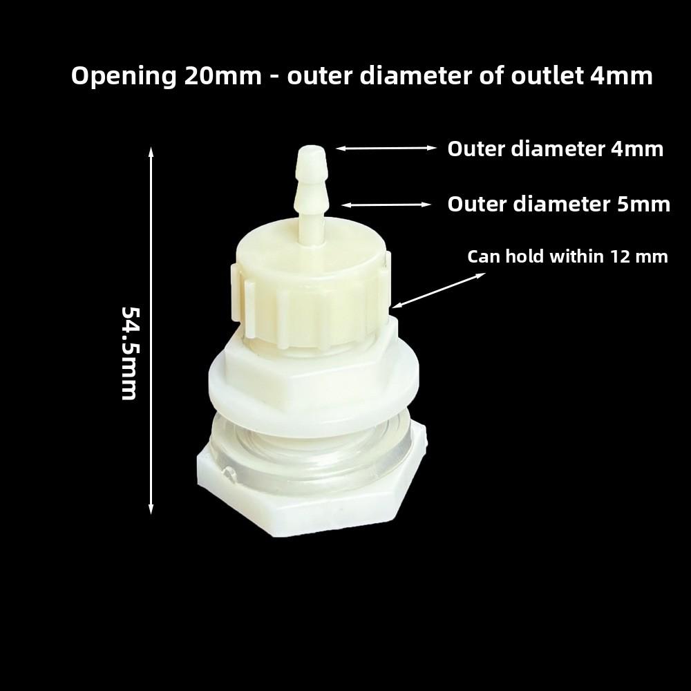 1 Set ABS 1/2 Inch To 6.4~20mm Elbow Water Tank Connector Aquarium Garden Irrigation Hose Joint Water Pipe 90 Degree Adapter